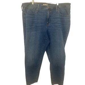 Madewell Curvy Jeans 20W Blue Roadtripper Skinny High Rise Stretch NEW Womens